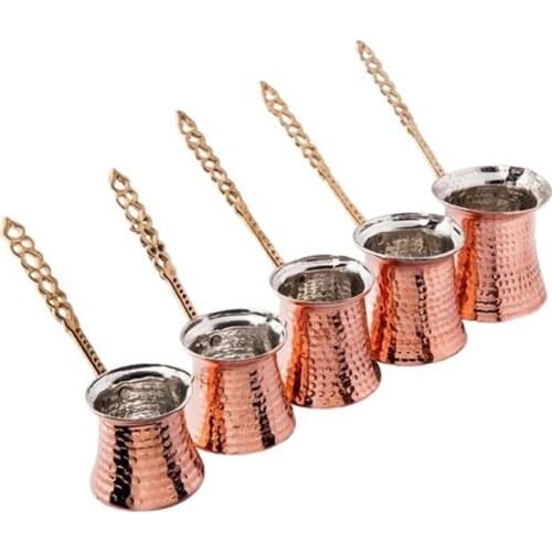 Turkish Coffee Pot manufacturer copper hand tattoo Ewer Vintage Jazzva Briki Coffee Pot brass handle coffee accessories