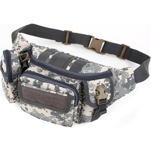High Quality polyester Sports Waist Bag Men Military Tactical Waist Bag Camouflage fanny pack