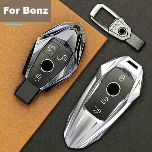 High-qualityCar Key Case Cover For Mercedes Benz W203 W210 W211 W124 W202 W204 W212 W176 AMG Accessories Keychain Holder Keyring