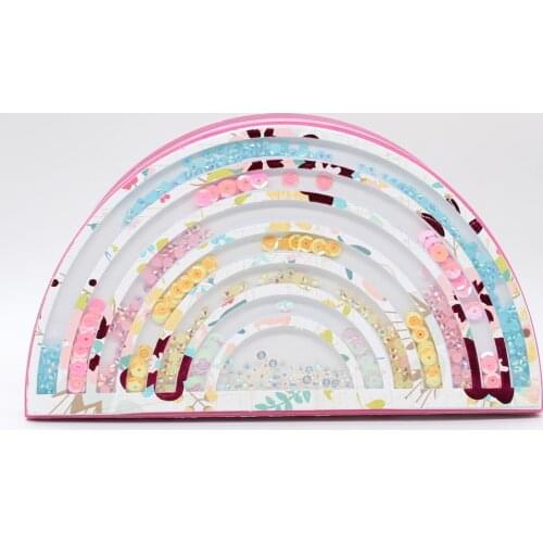 ZFPARTY Rainbow Shaker Mini Album Keepsake Metal Cutting Dies Stencils for DIY Scrapbooking Decorative Embossing DIY Paper Car