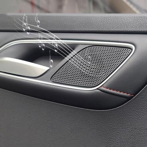 Lsrtw2017 Stainless Steel Car Interior Door Handle Sound Panel Trims for Mg Mg6 2020 2021 Interior Accessories Auto