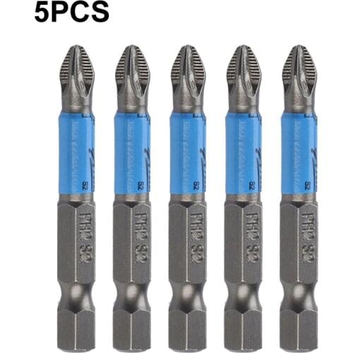 50mm PH2 Cross Bit Drill Head Screwdriver Bits Hand Tools Anti Slip Electric Hex Shank Magnetic Screwdriver Drill Bit