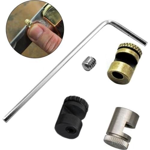 1Set Knife 110 Thumb Stud Push Knife Button 416 Stainless Steel Material 110 Screw Pusher Screw Tool Outdoor Accessories