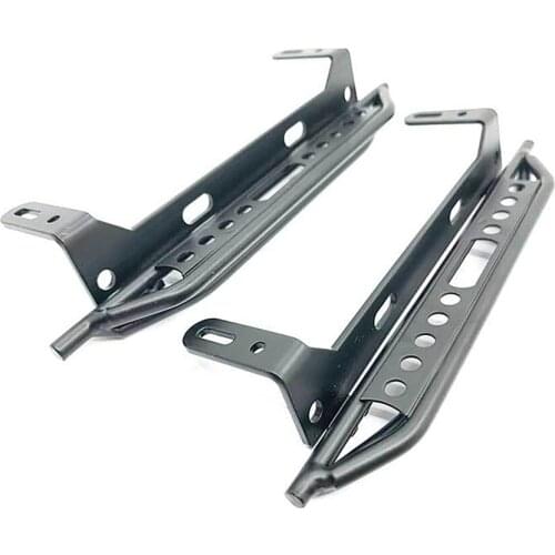 1 Pair Metal Pedals Side Steel Sliders RC Pedals for 1/10 RC Climbing Car Traxxas TRX-4 T4 Accessories