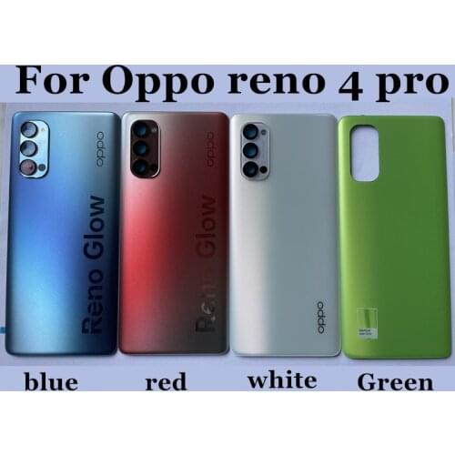 100% Original For Oppo reno 4 pro 5G Rear Battery Back Cover with logo Panel Rear Door Housing Case with adhesive for reno 4pro