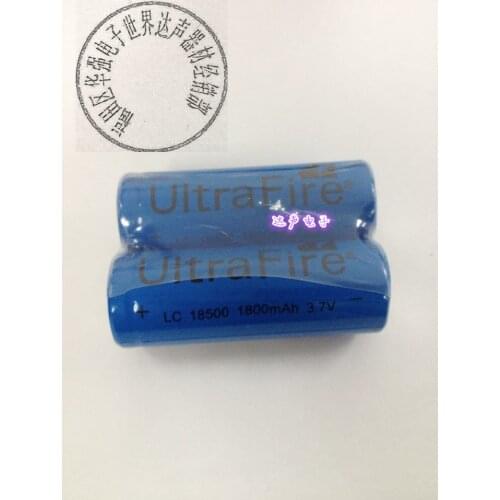The 18500 rechargeable lithium battery 3.7V amplifier / camera / head / alternative 3 batteries of 7 Rechargeable Li-ion Cell