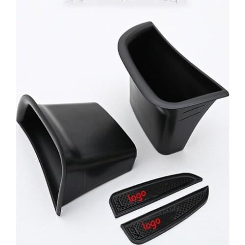 2 Pcs Front Car Door Side Handle Armres Multi-Function Storage Glove Box Modification Direct Fit For Volvo S90 V90