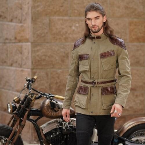 2020 New Uglybros For Harley Lndian Motorcycle Jacket Men Retro Canvas Cowhide Coat Motorbike Riding Suit Protective Equipment