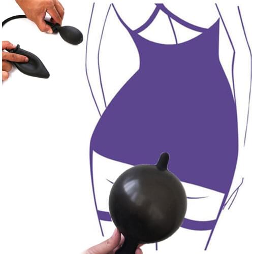 Inflation Bigger Anal Butt Plug Massager Man Dildo Adult Toys Erotic Bullet No Vibrator Sex Toys For Men Women Prostate Massage