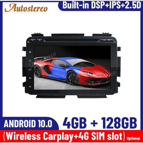 For Honda HRV VEZEL 2015-2020 Car GPS Navigation Android 10.0 4+128G Carplay Multimedia Player Auto Radio Tape Recorder Headunit