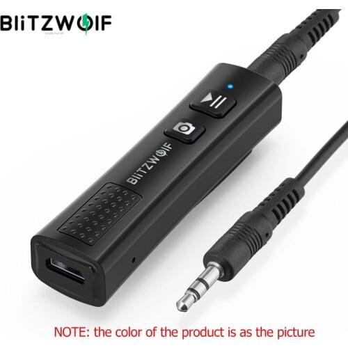 BlitzWolf Wireless V5.0 USB Audio bluetooth Receiver Wireless Adapter Mini Stereo Audio 3.5mm Jack For Headphone TV PC Car Kit