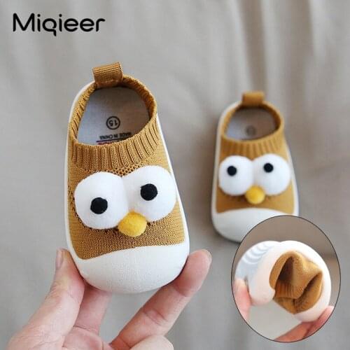 Autumn Baby Knit Toddler Shoes Infant Comfort Soft Bottom Indoor Kids Flats Shoes Casual Children Breathable Boys Girls Sneakers