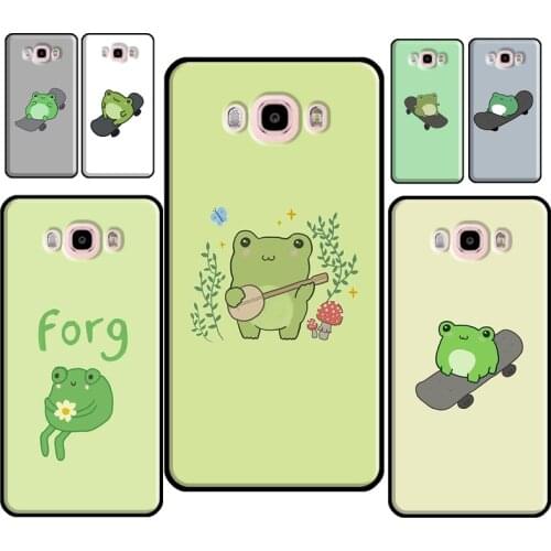 Frog Skateboard Cute Kawaii For Samsung Galaxy J7 J1 J3 J5 2016 A5 A3 2017 J4 J6 A8 A6 Plus J2 Core J8 2018 Back Case