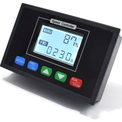 Digital Display 0~100% adjustable DC 12V 24V 36V 48V 40A PWM DC Motor Speed Regulator Controller Timing controller Reversible