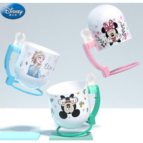 Disney Boys and Girls Children Cute Cartoon Rotating Water Cup Baby Mouthwash Cup Plastic Wash Cup thermos bottle