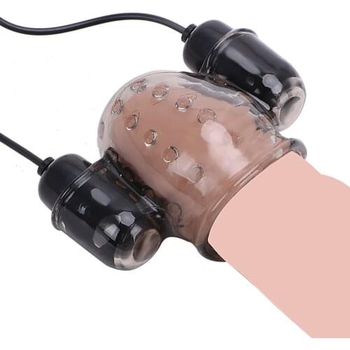 Erotic Sex Toy For Men Male Masturbator Delay Ejaculation Glans Trainer Penis Vibrators