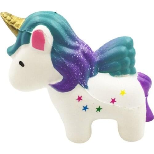 Jumbo Kawaii Squishy Unicorn Horse Soft Slow Rising Scented Squishies Kids Grownups Stress Relief Squeeze Toys Toy 12*11*5 CM