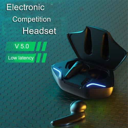 Kebidu Mini Gaming Earbuds Low Latency TWS Bluetooth Earphone with Mic Bass Audio Sound Waterproof Wireless Headset for phone