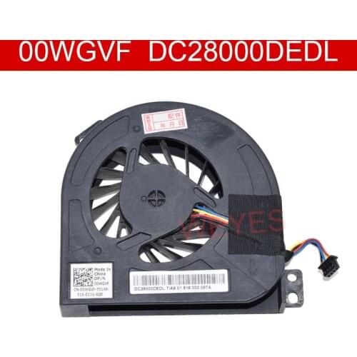 00WGVF CN-00WGVF DC28000DEDL DC5V 0.45A For DELL Precision M4800 CPU Laptop Cooling Fan pulled refurbished