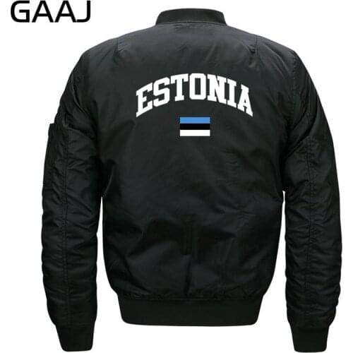 Estonia Flag Jackets Men Windbreaker O Neck Jacket For Male Plus Size Military Style Print Clothes 6XL 7XL 8XL Jackets Women