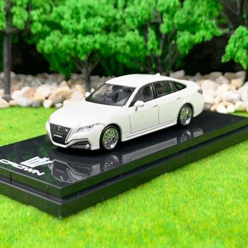 1/64 Diecast Car Model Toyota CROWN 2.0 RS Advance White Toy Gift By Hobby Japan