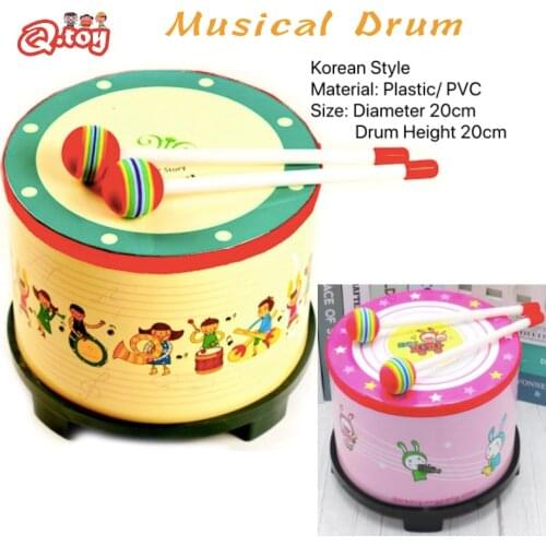 Montessori Toys Musical Instrument Korean Style Floor Drum Kids Toys for Children Musical Game Brinquedos Oyuncaklar Juguetes