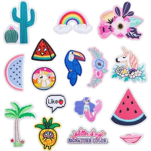 2021 New Embroidered Patch Cloth Stickers Clothes DIY Decorative Sticker Iron on Patches for Clothes Custom Patches for Clothing
