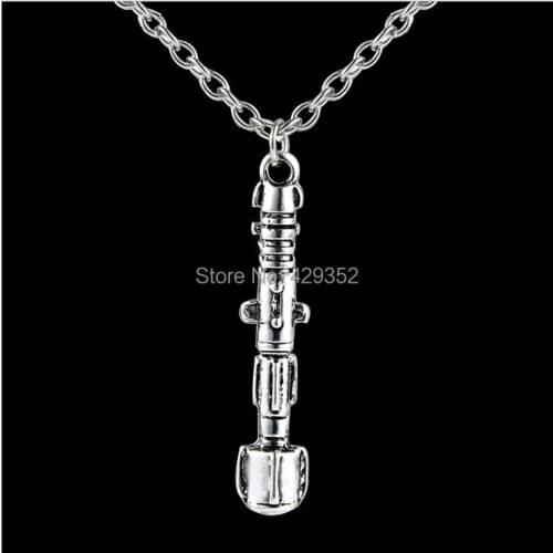 Wholesale Movie Classical Sonic Screwdriver Necklace High Quality Vintage Necklaces&Pendants 24pcs/lot