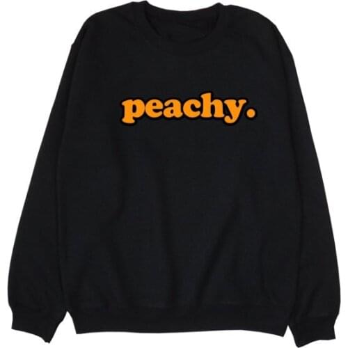 Peachy Sweatshirt Unisex Kawaii Grunge Tumblr sweatshirt Instagram casual tops sweatshirt moletom do tumblr casual tops pullover