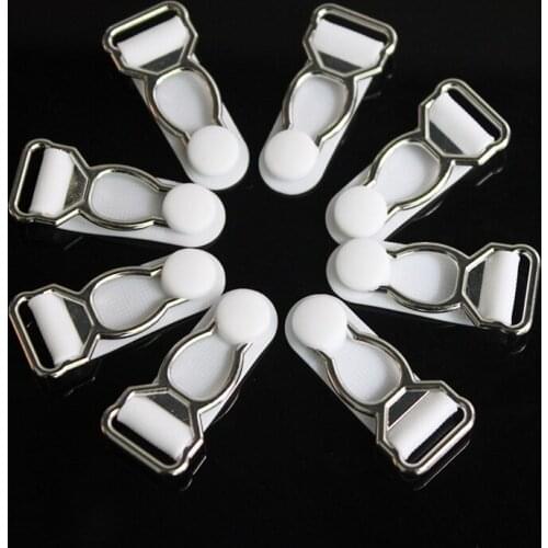 Plastic Black Corset Leg Garter Belt Clip Hooks Suspender Ends Hosiery Stocking Grips Suspender Clips