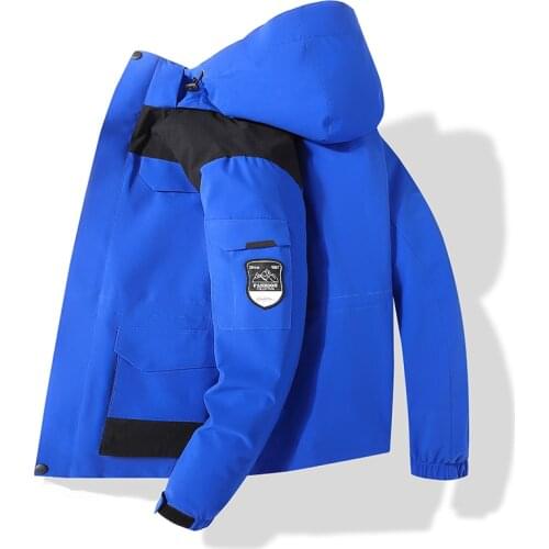 7XL 8XL Hiking Jackets Winter Men 3in1 Two-piece Camping Skiing Trekking Windbreaker Outdoor Waterproof Thick Warm Hooded Coats