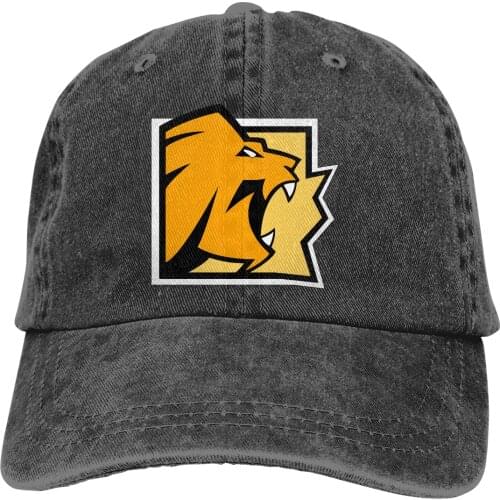 Adjustable Solid Color Baseball Cap Lion Icon Classic Washed Cotton rainbow six siege R6s Anti terrorism game Sports Woman Hat