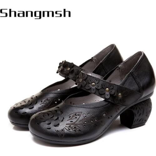 Кожаные туфли-лодочки Shangmsh China At AliExpress