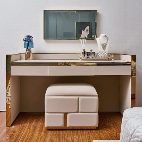 Web celebrity dressing table postmodern dressing table stool storage bedroom light luxury dressing table Visionnaire furniture