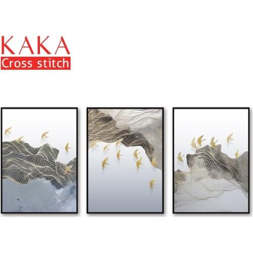 Cross stitch kits,Embroidery needlework sets with printed pattern,11CT-canvas for Home Decor Painting,Cartoon Full NCKC038