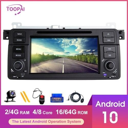 TOOPAI Android 10 For BMW E46 M3 Rover 75 1998-2005 MG ZT GPS Navigation Multimedia Player Auto Radio Stereo Head Unit DVD