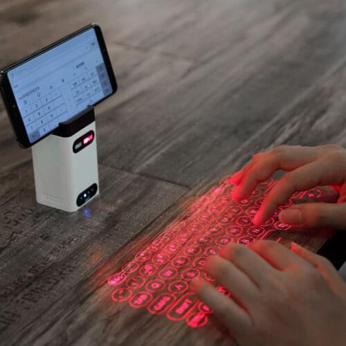 Guard Bird Mini Wireless Bluetooth Virtual Laser Keyboard Projection Keyboard For Apple Android Ios Smartphone Multifunction