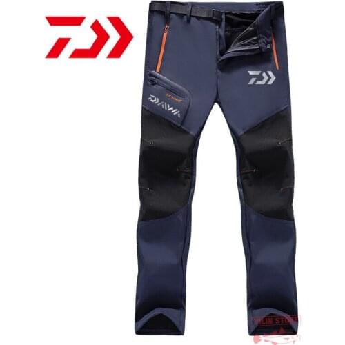Daiwa Fishing Pants Men Spring AutumnThin Breathable Outdoor Sports Hiking Camping Waterproof Quick Dry Pants Fishing Clothes