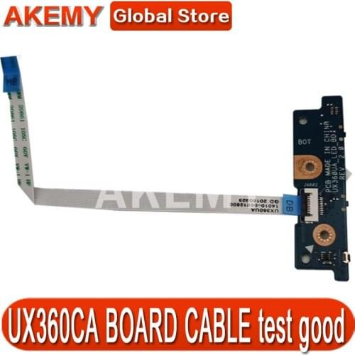 FOR ASUS zenbook UX360 UX360UA UX360CA UX360U POWER BUTTON BOARD CABLE test good