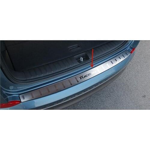 For Hyundai Tucson 2015-2019 stainless steel Anti-scratch board for trunk threshold Protection decoration car accessories