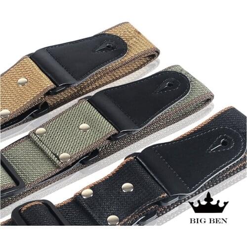 Cotton belt guitar folk strap buckle PU leather guitar strap thickening sturdy folk guitar strap eletric guitar bass straps