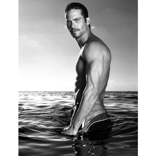 PAUL WALKER Art print Silk poster Home Wall Decor