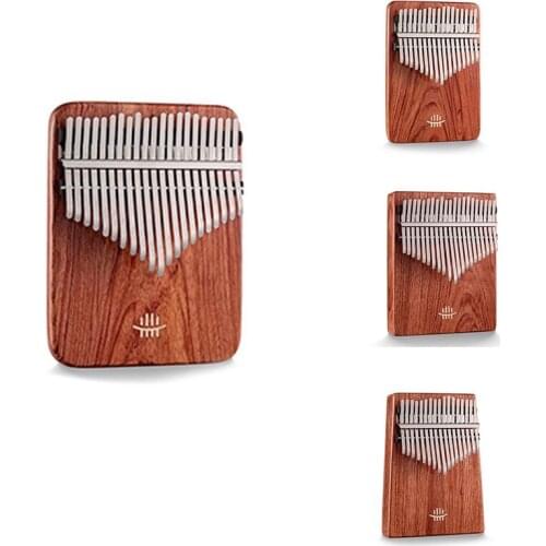 Hluru Kalimba Instrument Thumb Piano Zambian Guibourtia Kalimba Mbira Musical Instrument