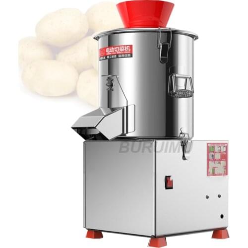 Commercial Cabbage Chopper Electric Food Vegetable Slicer Granulator Multifunction Quick Melon Cutter Cut Meat Grinder Machine