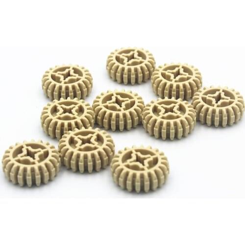 ETFOM Technic Parts 10pcs Technic DOUBLE CONICAL WHEEL Z20 compatible with lego for kids boys toy 18575