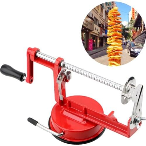 Kitchen Gadgets Manual Stainless Steel Twisted Potato Apple Slicer Vegetable Spiralizer Spiral French Fry Cutter Cooking Tools