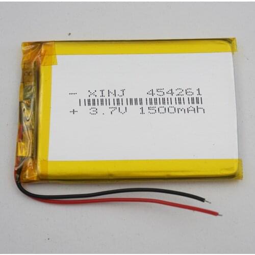 XINJ 3.7V 1500mAh Lithium Polymer Rechargeable li po Battery cell 454261 For E-book Camera MP4 Driving recorder DIY Tablet PC