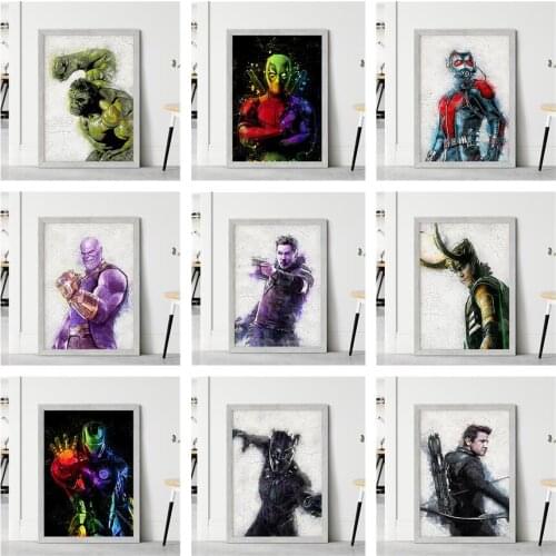 Disney Superhero Avengers Poster Iron Man Diy Diamond Painting Mosaic Embroidery Full Handmade Cross Stitch Kits Decor Picture