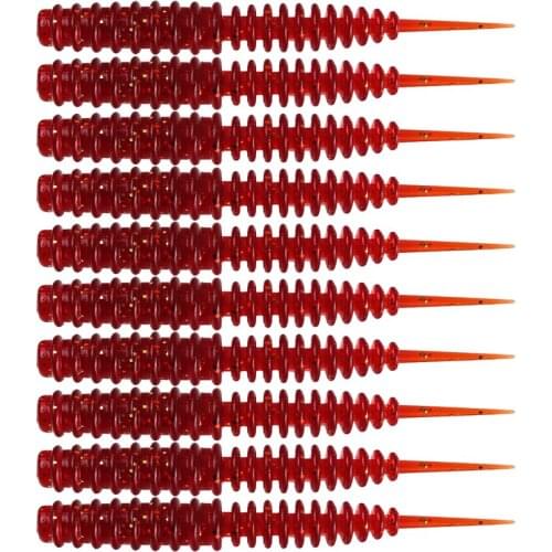 2021 New 6.0cm 1.2g Soft Shrimp Worms Fish Lure Silver Silicone Wobblers Fishing Tackle Jigging Maggot Fishing Bait