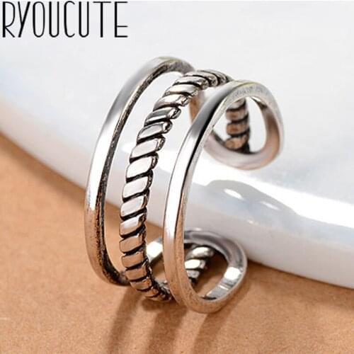 New Trendy Charm Layer Chains Rings For Women Men Boho Knuckle Party Rings Punk Cocktail Jewelry Girls Gift anillos bijoux